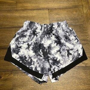 Walmart Athletic Works Black and Gray Athletic Shorts with Elastic Waistband